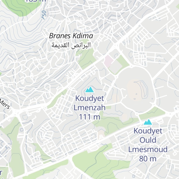 Map of Koudyet Lmenzah
