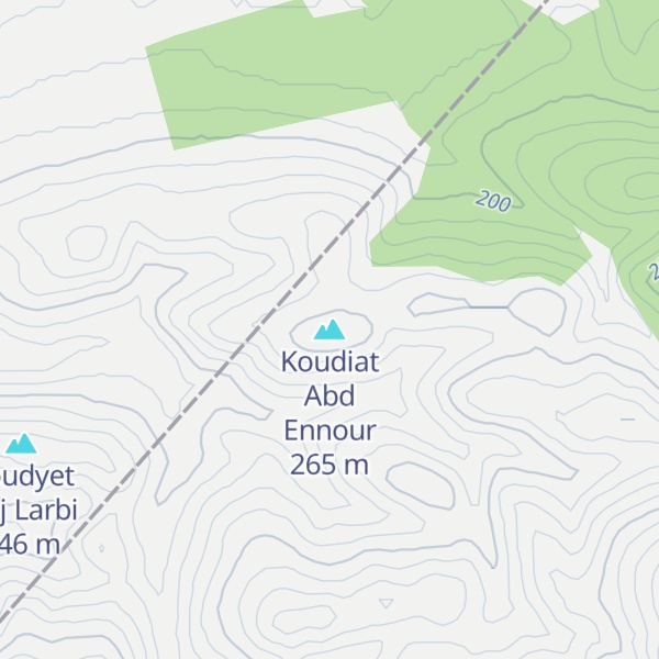 Map of Koudiat Abd Ennour