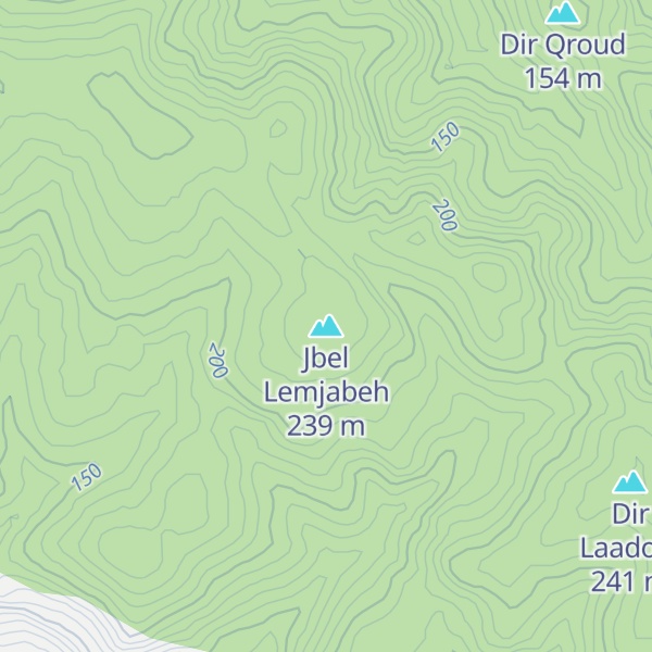 Map of Jbel Lemjabeh