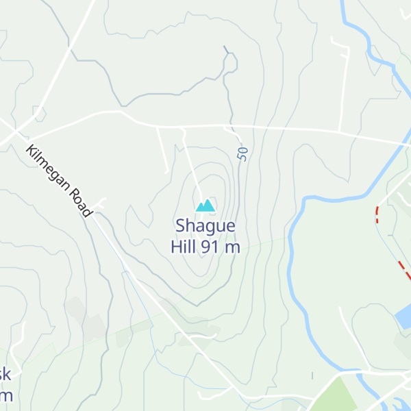 Map of Shague Hill