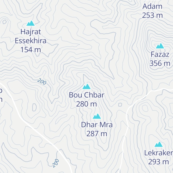 Map of Bou Chbar