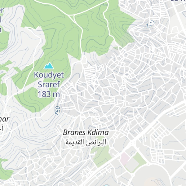 Map of Koudyet Lhayyani