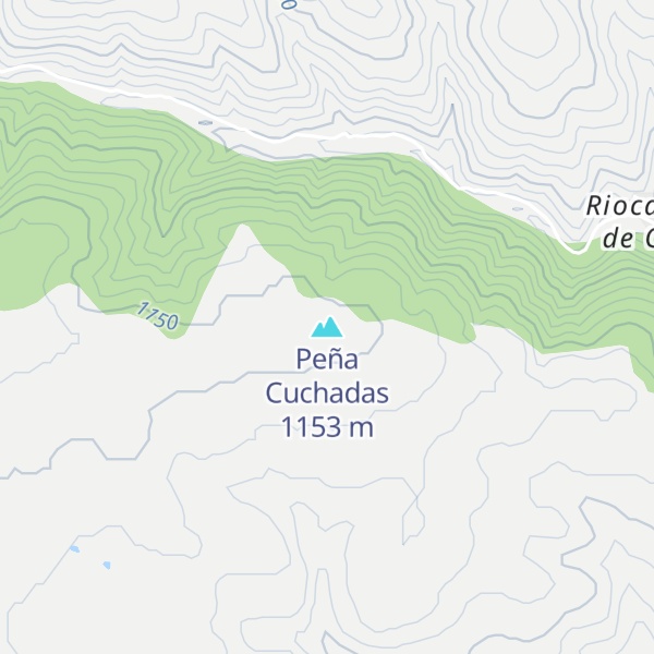 Map of Peña Cuchadas