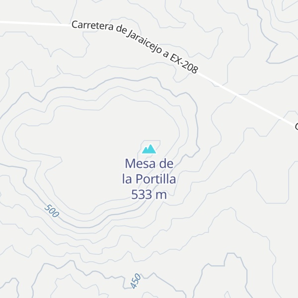Map of Mesa de la Portilla