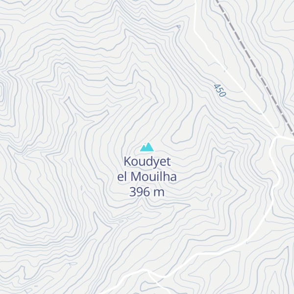 Map of Koudyet el Mouilha