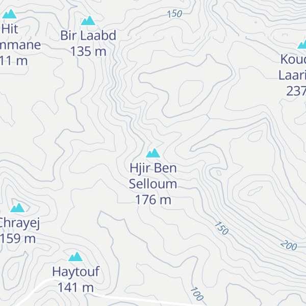 Map of Hjir Ben Selloum