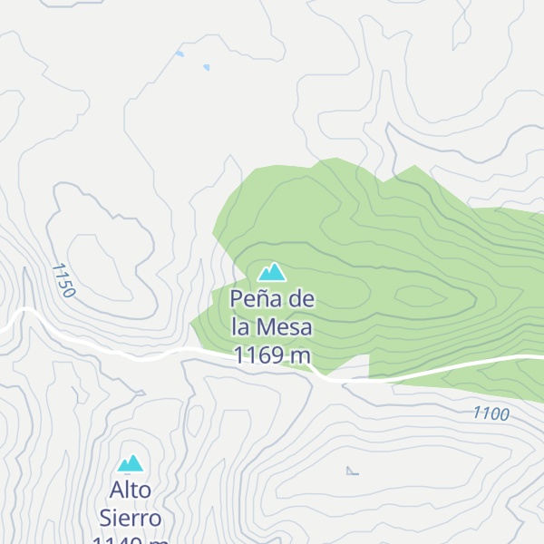 Map of Peña de la Mesa