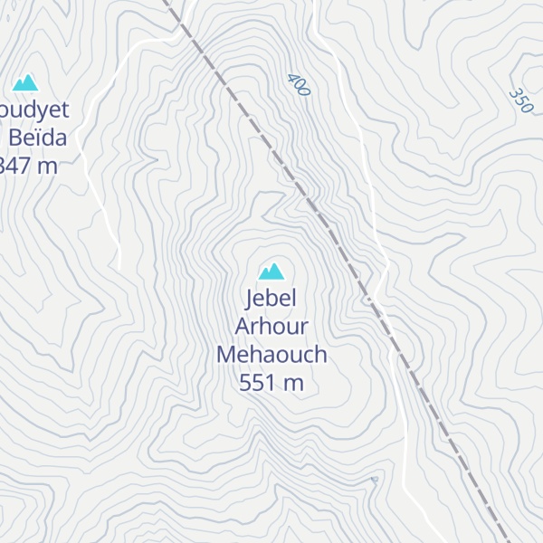 Map of Jebel Arhour Mehaouch