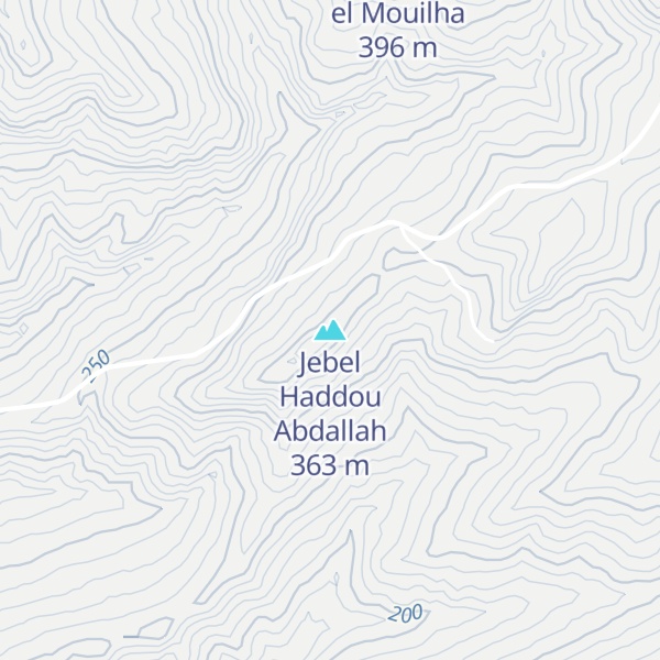 Map of Jebel Haddou Abdallah