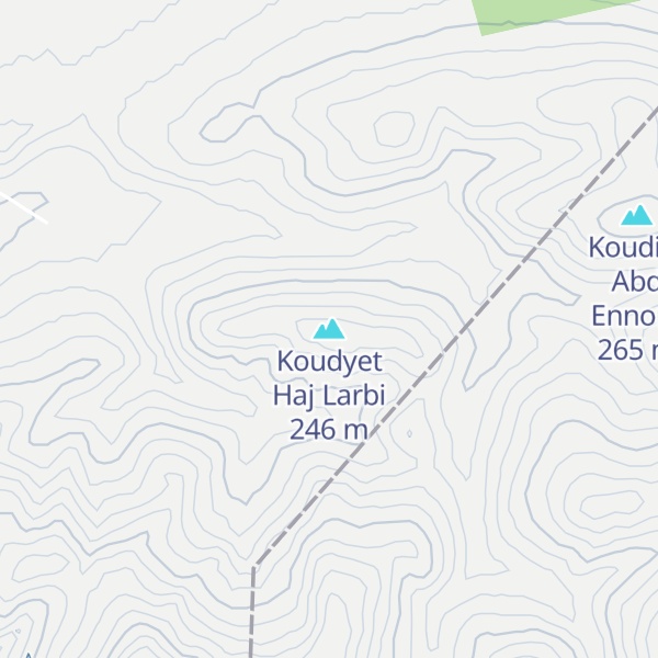 Map of Koudyet Haj Larbi