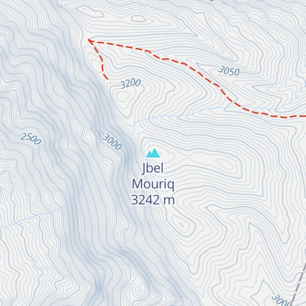Map of Jbel Mouriq