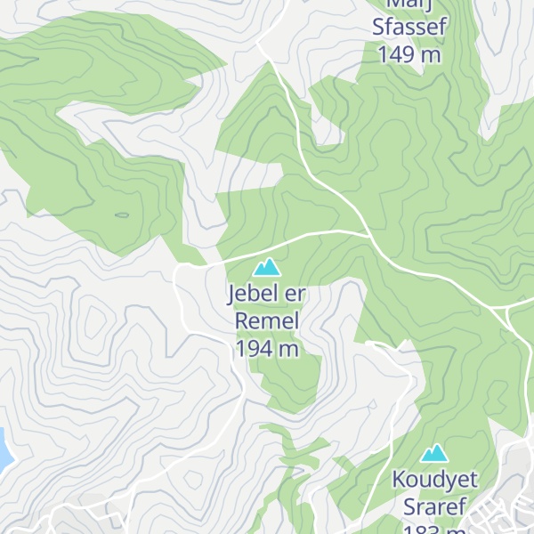 Map of Jebel er Remel