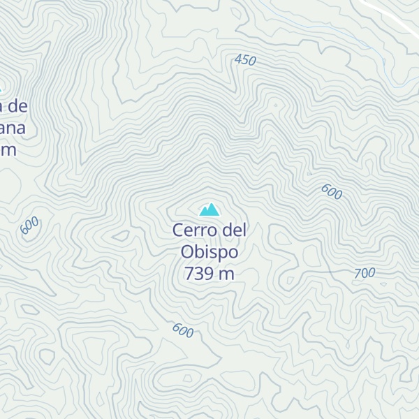 Map of Cerro del Obispo