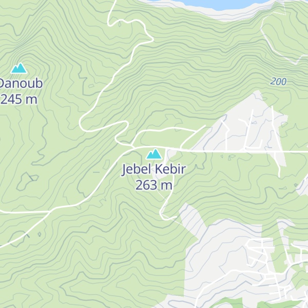 Map of Jebel Kebir