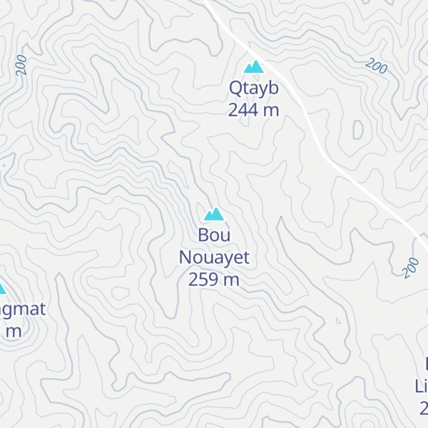 Map of Bou Nouayet