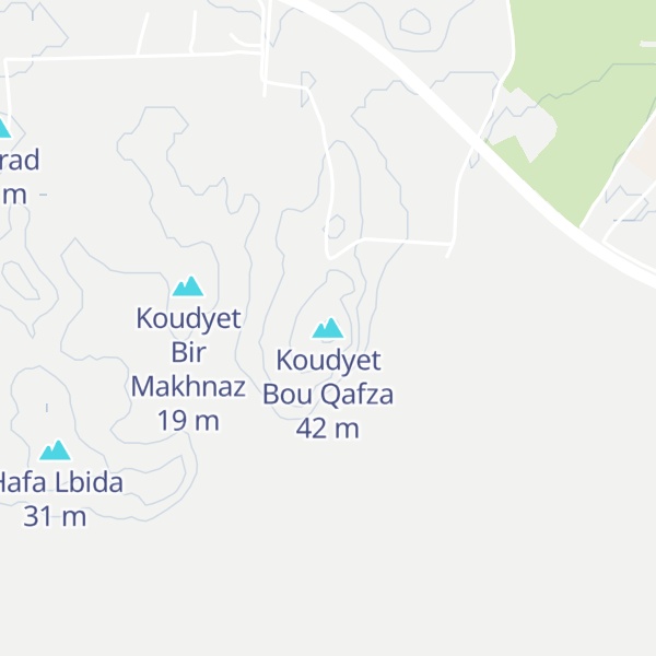 Map of Koudyet Bou Qafza