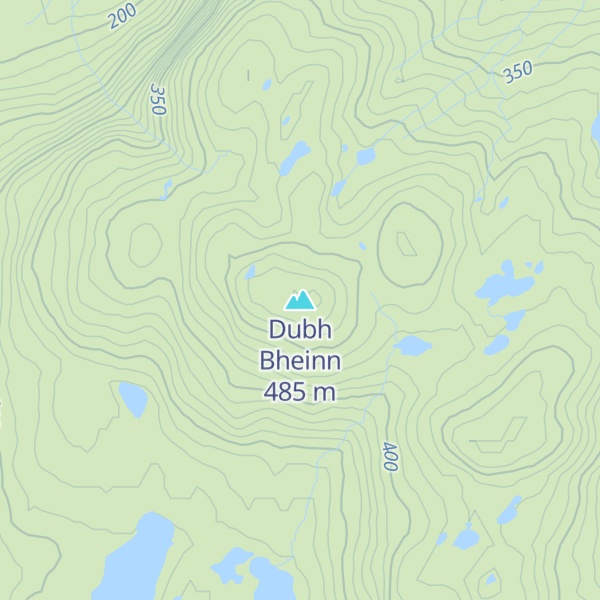 Map of Dubh Bheinn