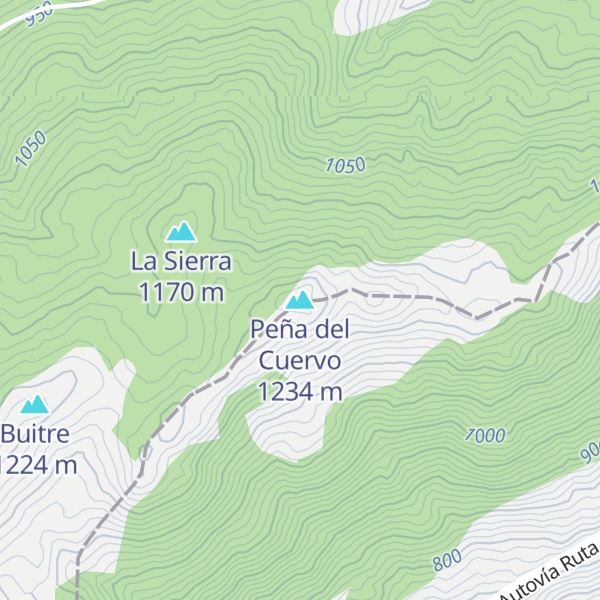 Map of Peña del Cuervo