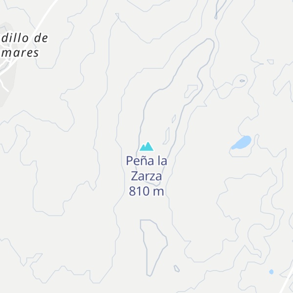 Map of Peña la Zarza
