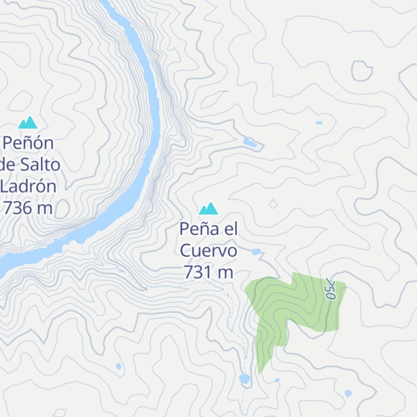 Map of Peña el Cuervo
