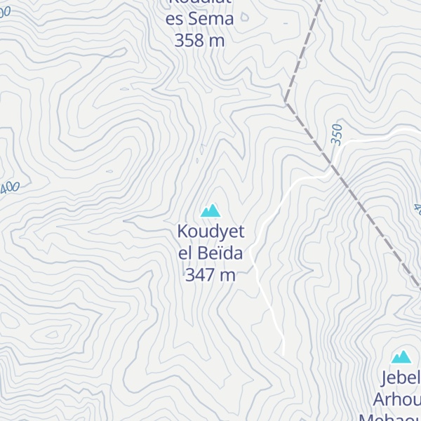 Map of Koudyet el Beïda