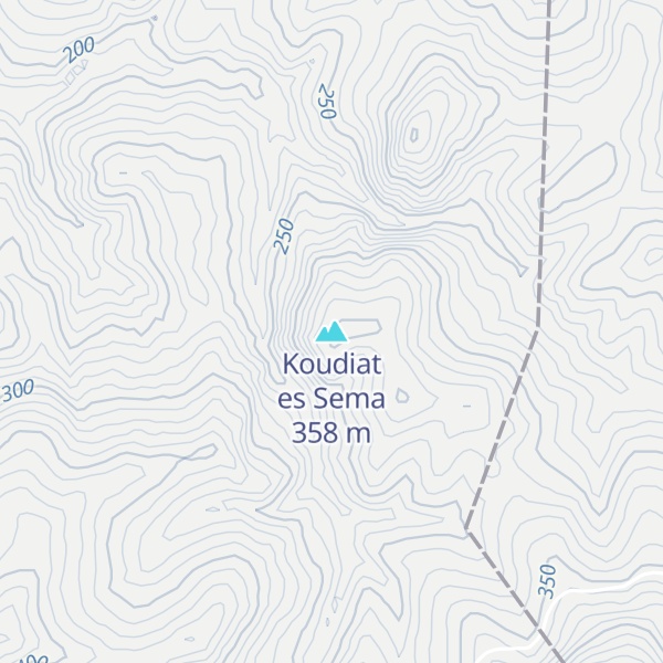 Map of Koudiat es Sema