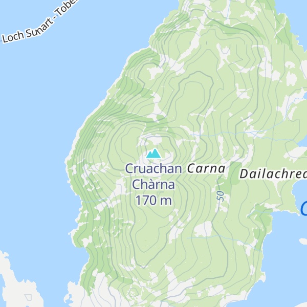 Map of Cruachan Chàrna