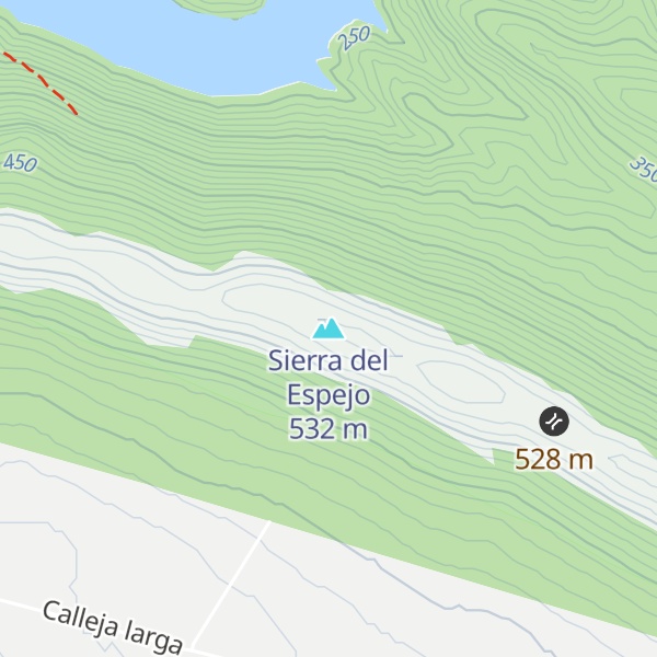 Map of Sierra del Espejo