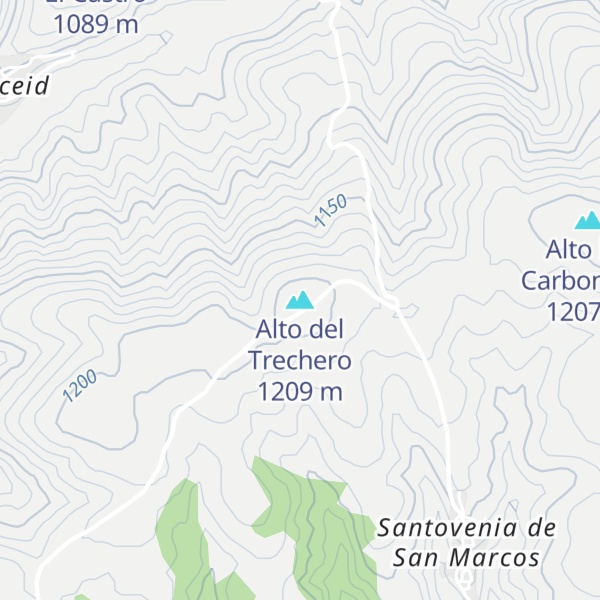 Map of Alto del Trechero