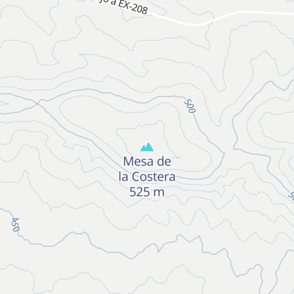 Map of Mesa de la Costera