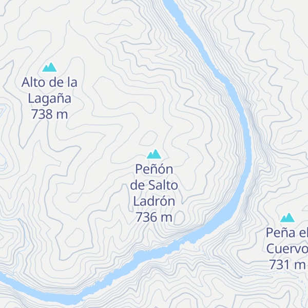 Map of Peñón de Salto Ladrón