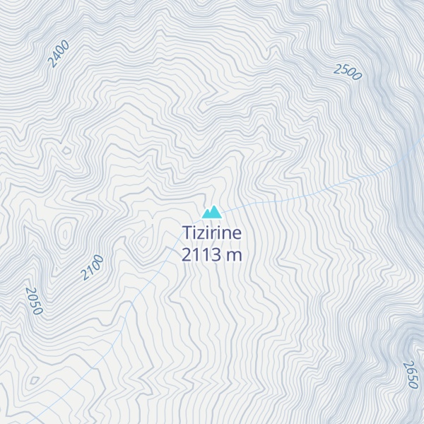 Map of Tizirine