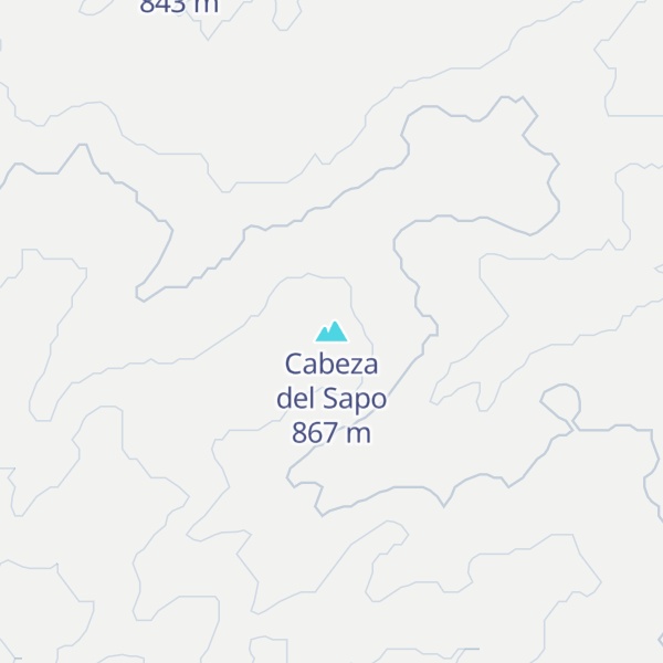 Map of Cabeza del Sapo