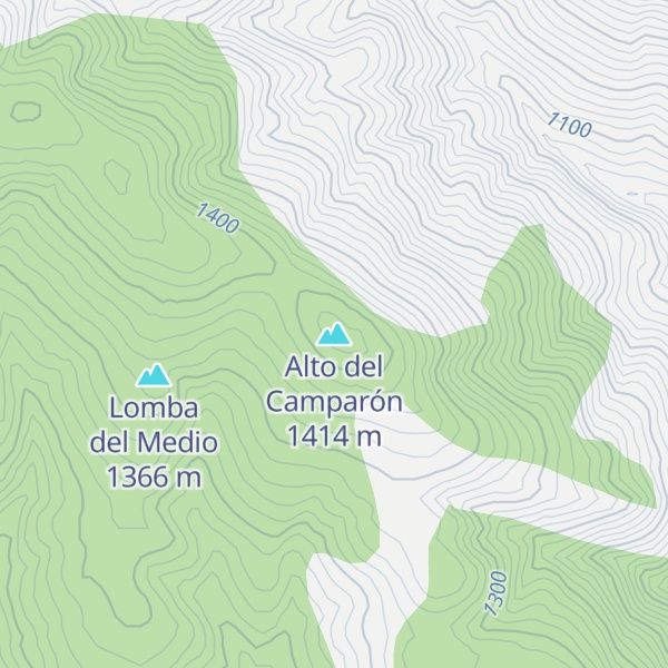 Map of Alto del Camparón