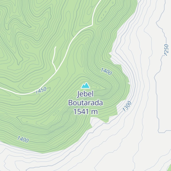 Map of Jebel Boutarada