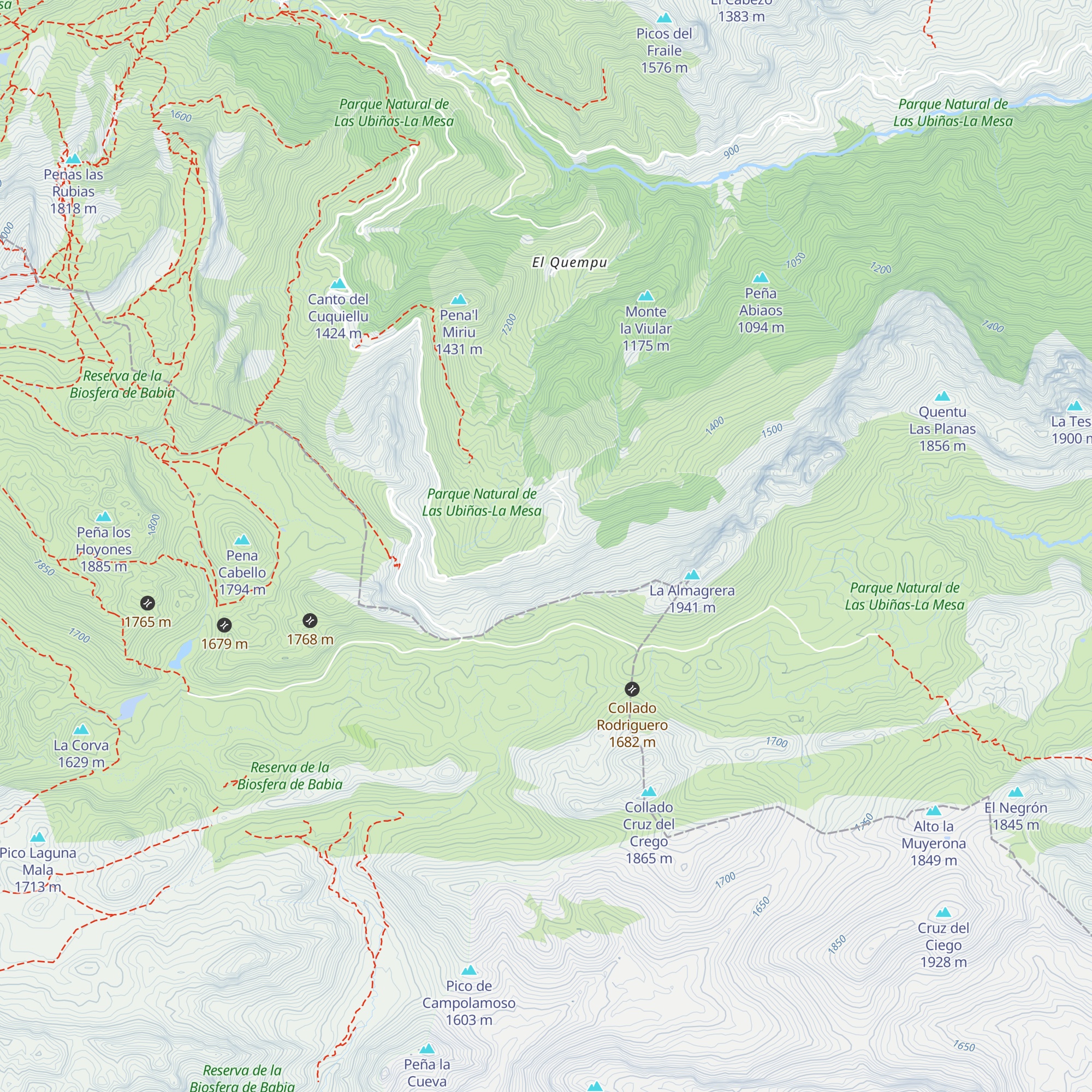 Cabaña del Carteru map