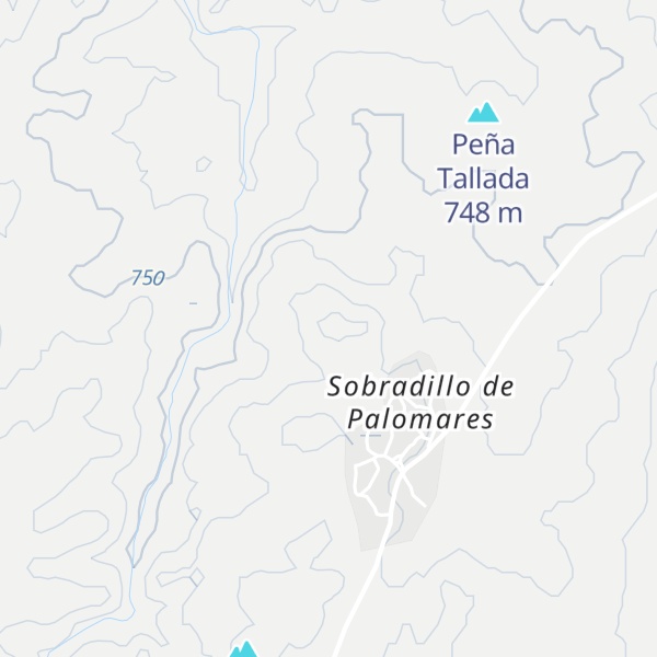Map of Peña Posadera