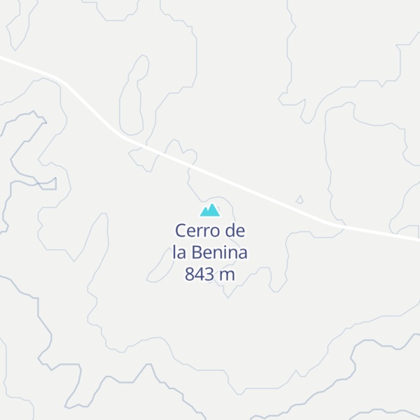 Map of Cerro de la Benina