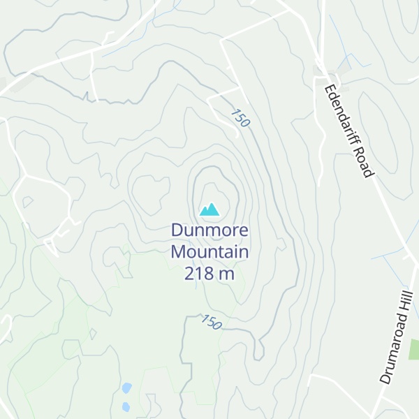 Map of Dunmore Mountain