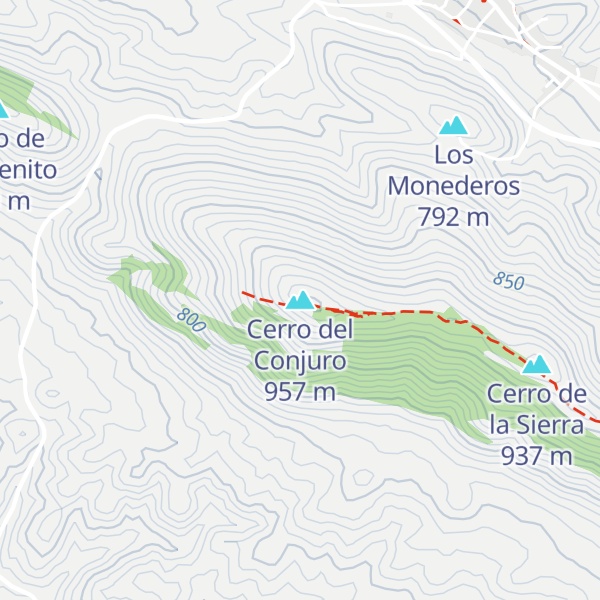 Map of Cerro del Conjuro