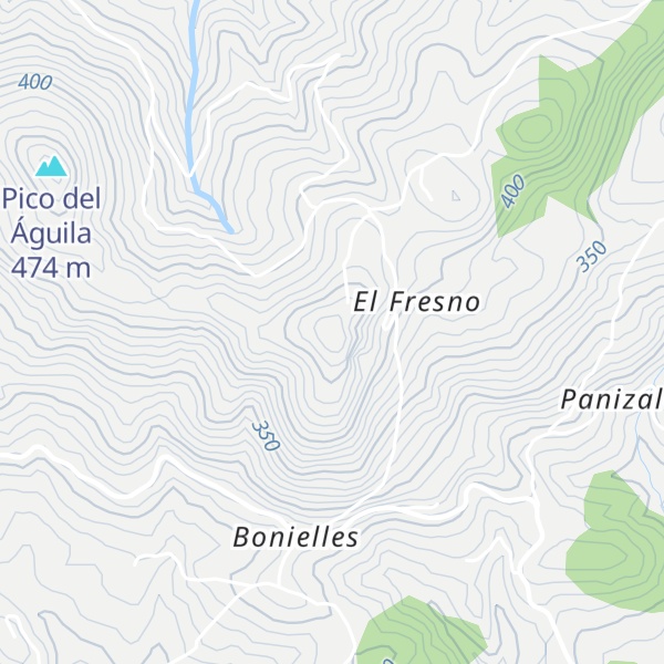 Map of Peña Menéndez