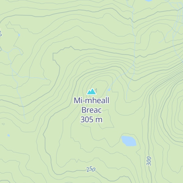 Map of Mi-mheall Breac