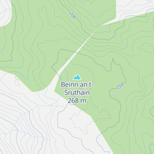 Map of Beinn an t-Sruthain