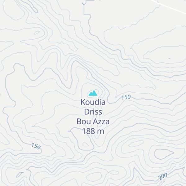 Map of Koudia Driss Bou Azza