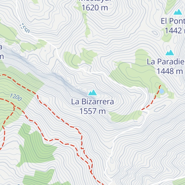 Map of La Bizarrera