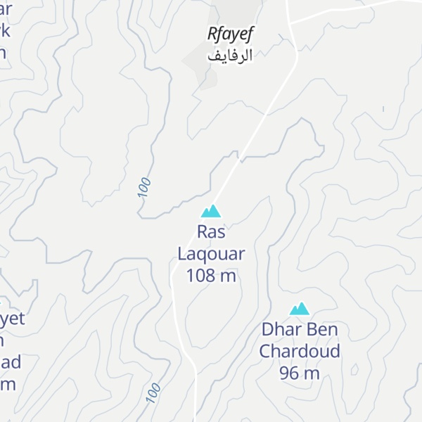Map of Ras Laqouar