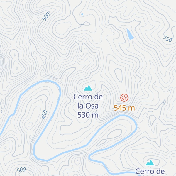 Map of Cerro de la Osa