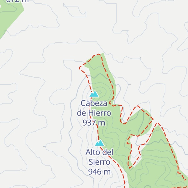 Map of Cabeza de Hierro
