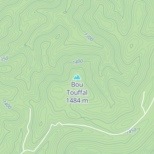 Map of Bou Touffal