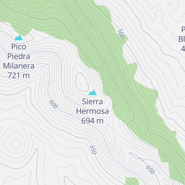 Map of Sierra Hermosa